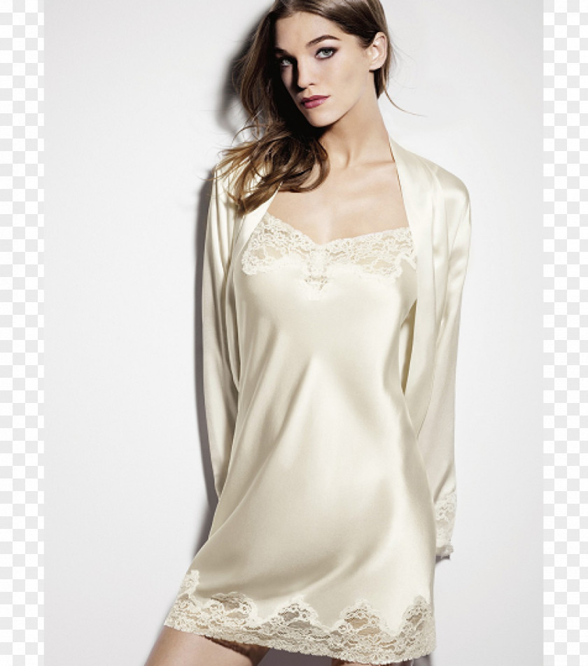 Satin Nightgown Aubade Silk Lace PNG