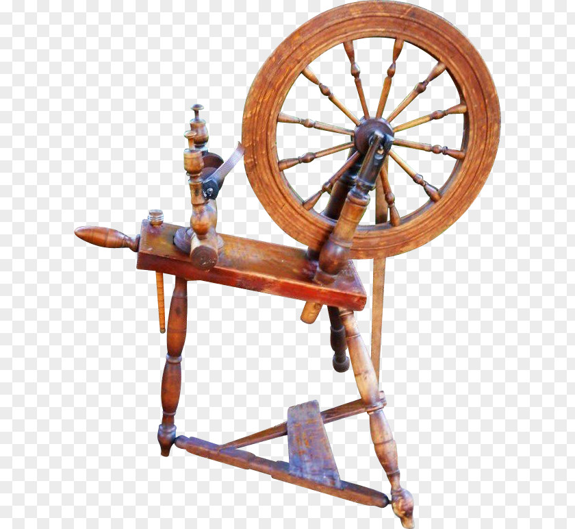 18th Century Spinning Wheel 1800s 19th PNG