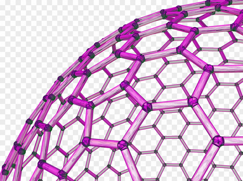 Biomolecular Technology Buckminsterfullerene Molecule Drawing Illustration PNG
