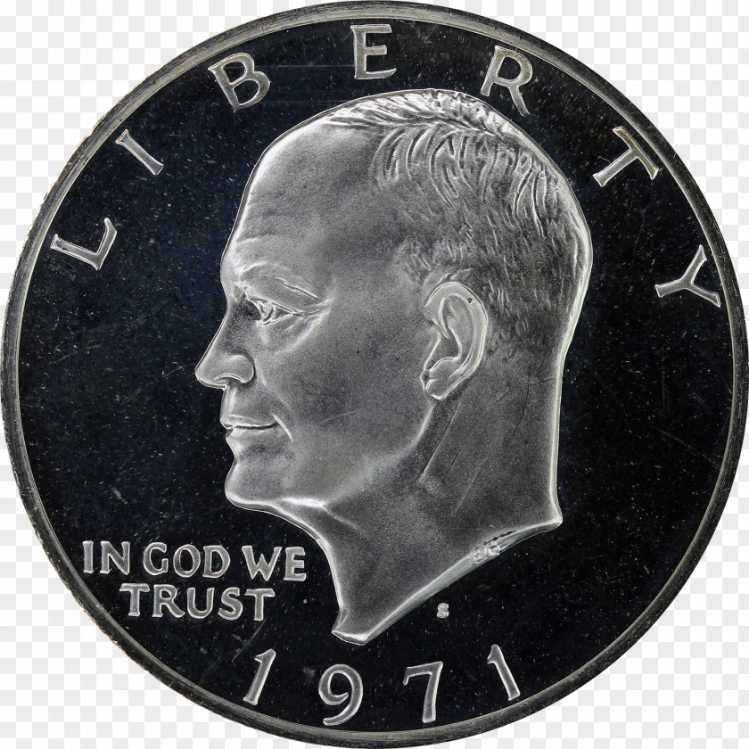 Coin Dollar Philadelphia Mint Silver Eisenhower PNG