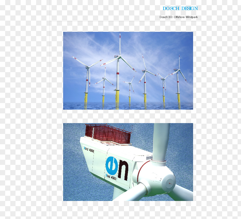 Energy Wind Turbine Farm Offshore Power Windmill PNG