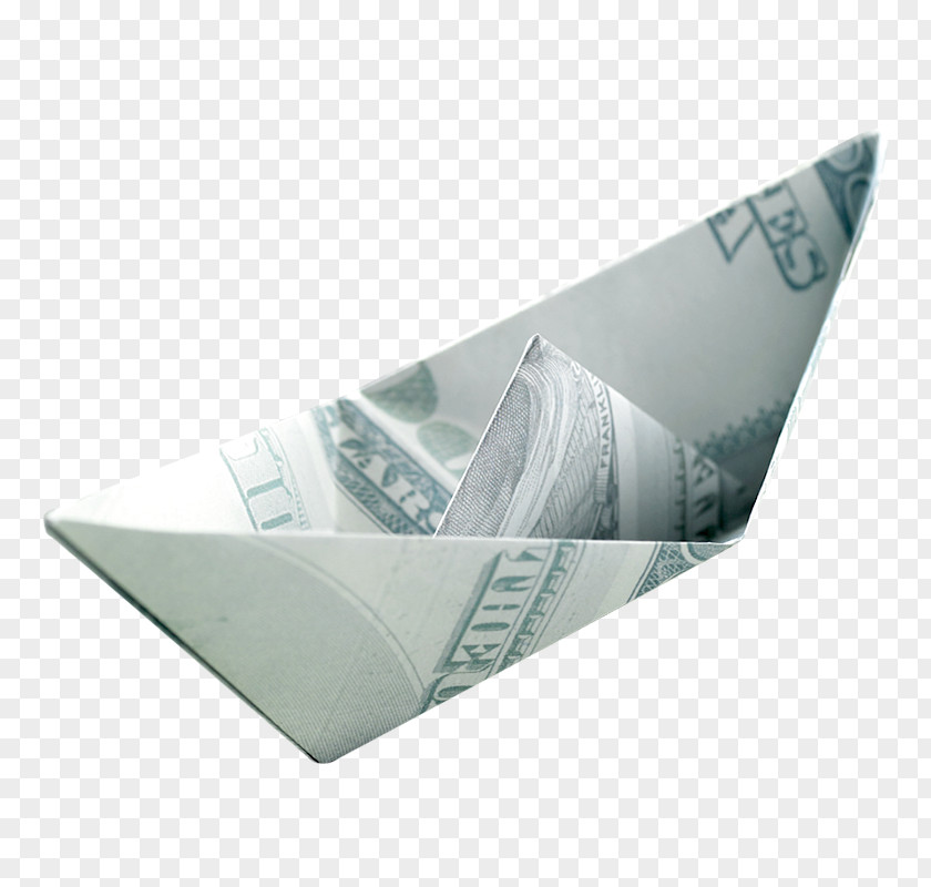 Gray Simple Paper Boat Decoration Pattern Origami Watercraft PNG