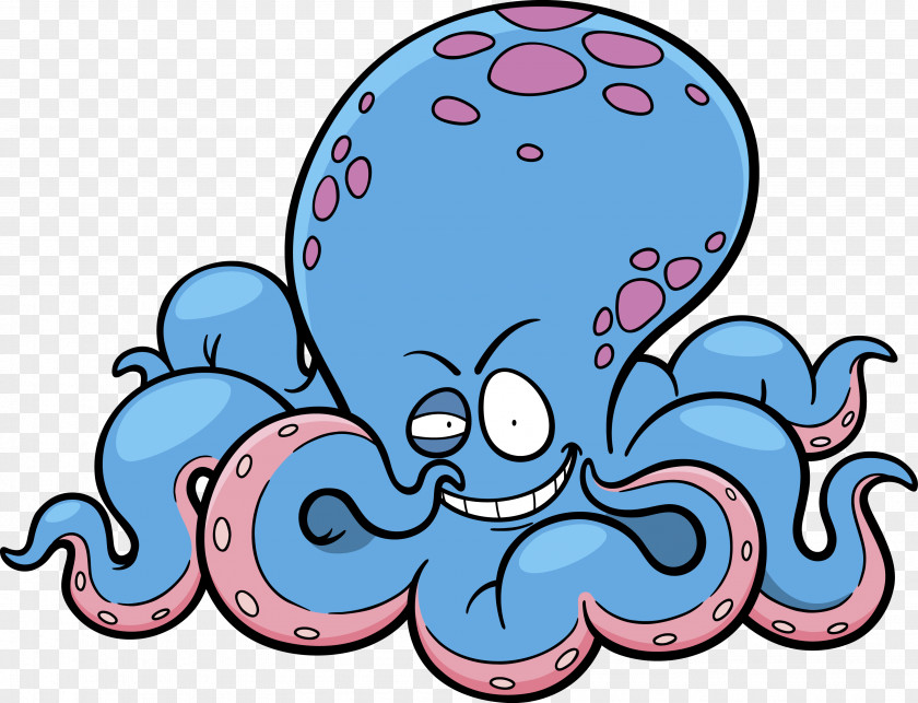 Octapus Octopus Cartoon PNG