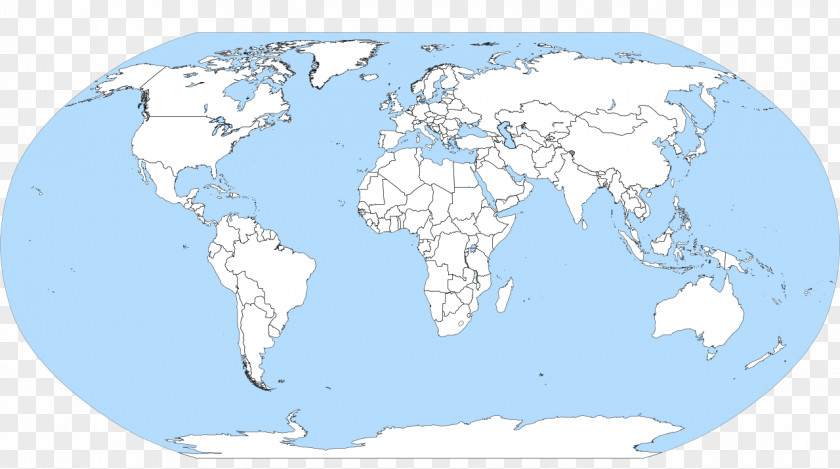 World Map Globe Blank PNG