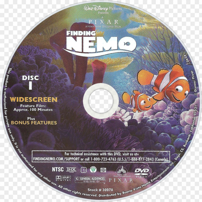 Youtube YouTube Finding Nemo DVD Film Cover Art PNG