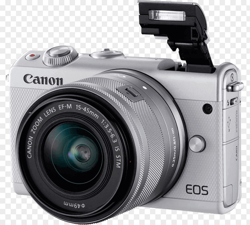 Camera Canon EOS M Mirrorless Interchangeable-lens EF-M 15–45mm Lens Photography PNG