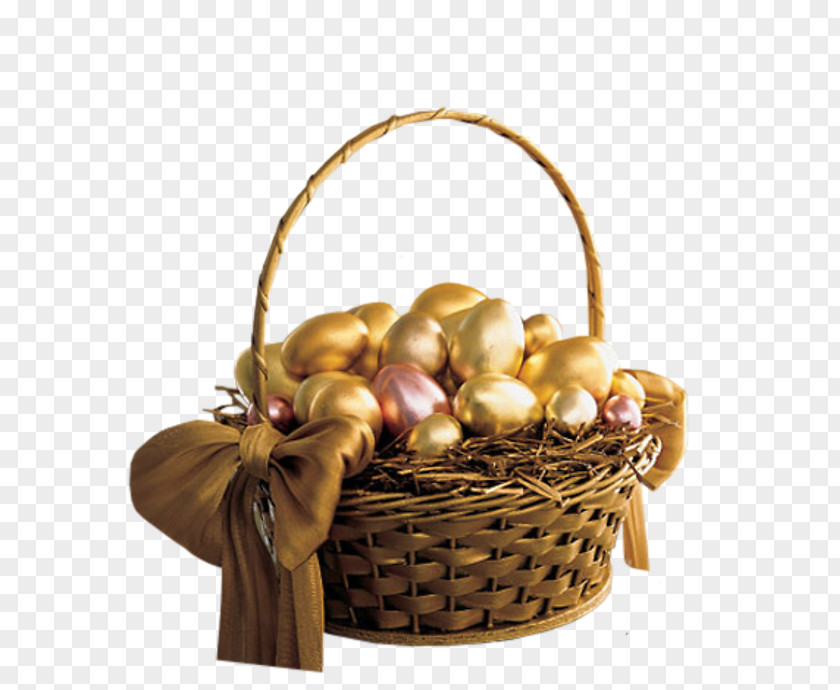Egg Easter Gold Basket PNG
