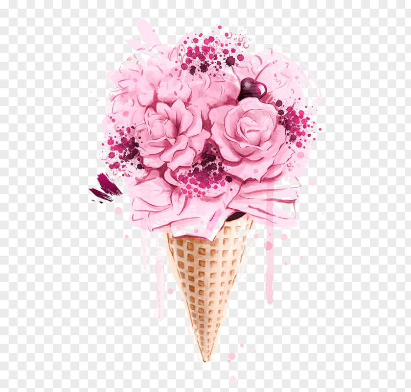 Subshrubby Peony Flower Ice Cream Iced Coffee Bouquet Milk PNG