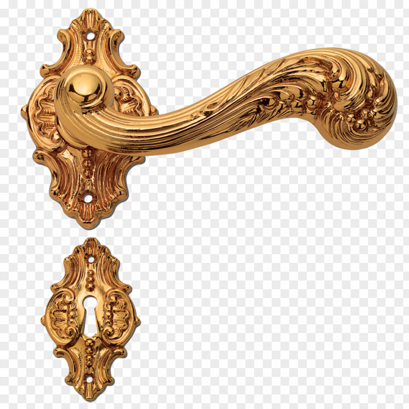 Brass Door Handle Furniture PNG