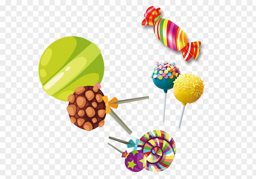 Cartoon Candy Lollipop Skittles PNG