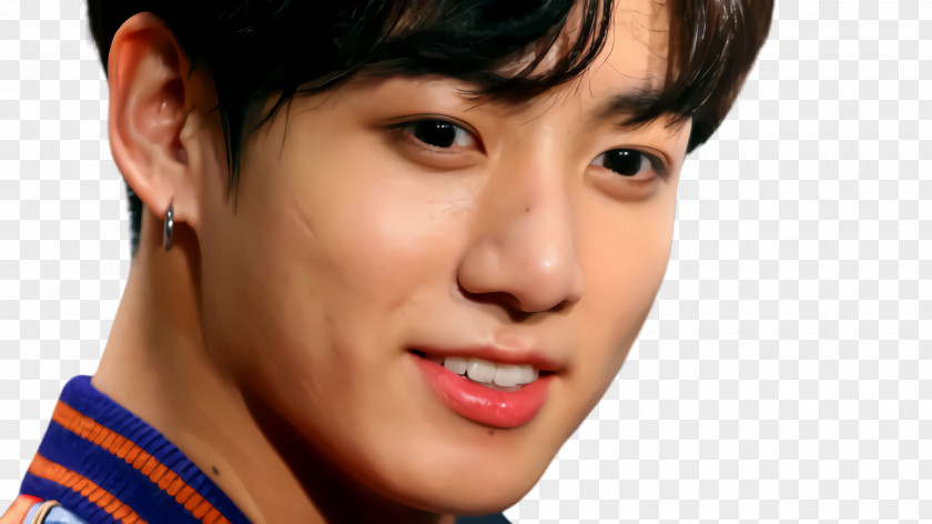 Gesture Brown Hair BTS Jungkook PNG