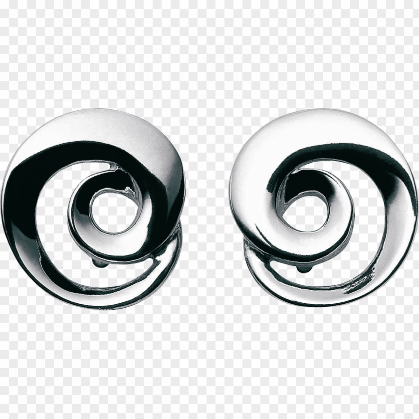 Jewellery Continuity Silver Earrings Georg Jensen A/S PNG