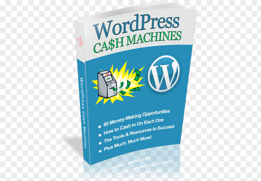 Cash Box WordPress Machines Blogging Book Money PNG