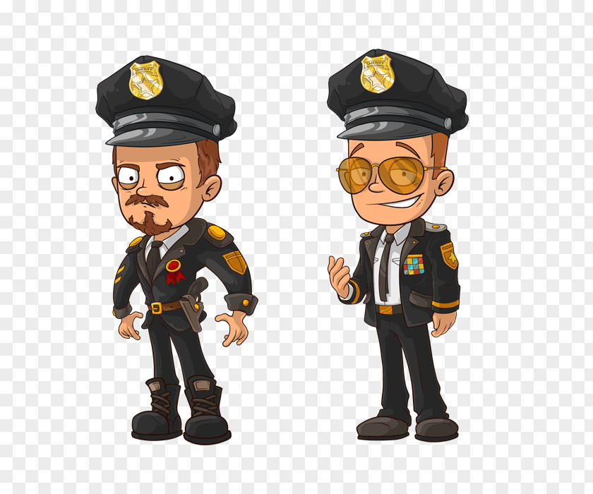 Police Light Officer Vector Graphics Illustration Royalty-free PNG