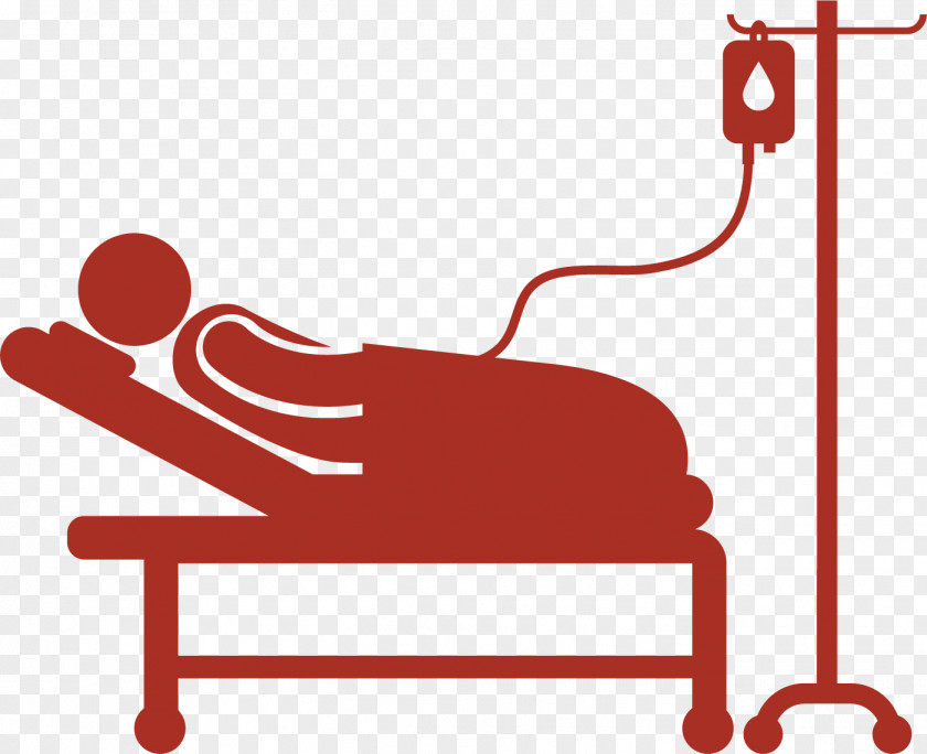 Silhouette Cartoon For Elderly Patients Hospital Bed Patient Icon PNG