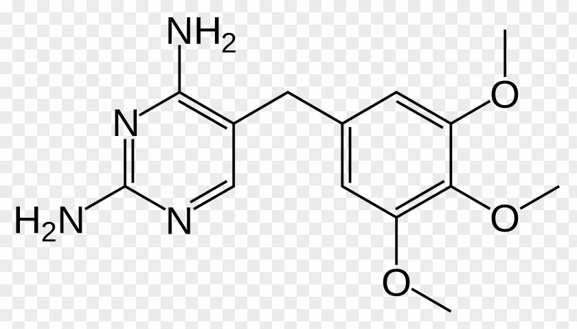 Trimethoprim Trimethoprim/sulfamethoxazole Dihydrofolate Reductase Diaminopyrimidine Structure PNG