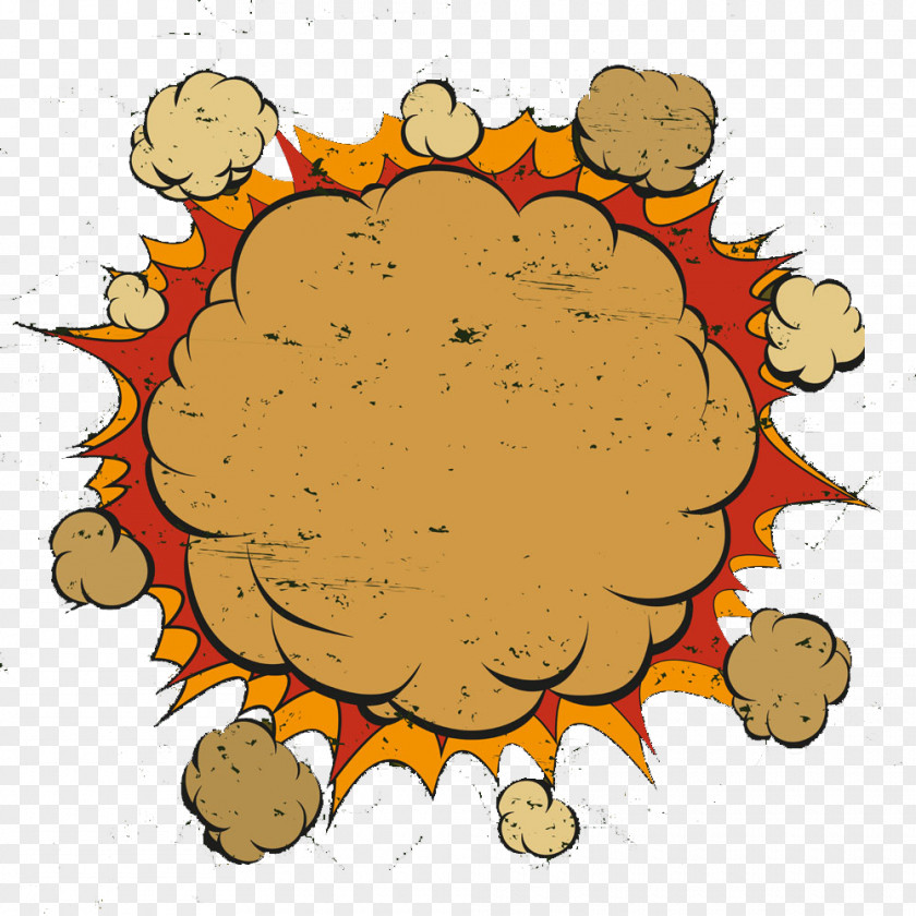 Cartoon Cloud Explosion Drawing Clip Art PNG