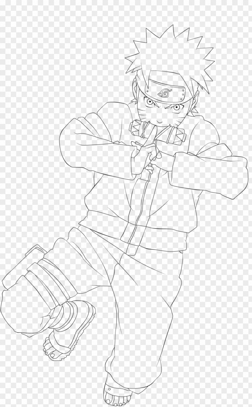 Lineart Naruto Line Art Drawing Sketch PNG