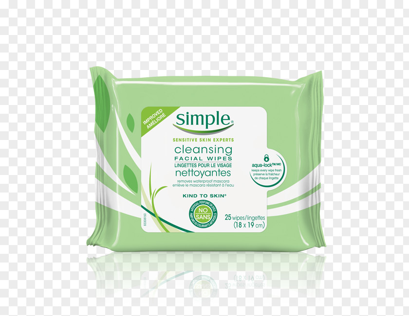 Face Simple Skincare Wet Wipe Cleanser Cosmetics Cleansing Facial Wipes PNG