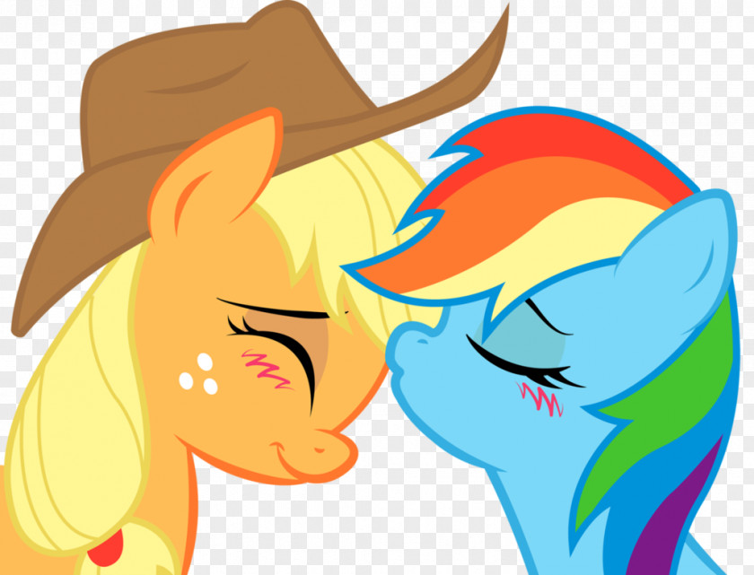 Rainbow Kiss Cliparts Dash Applejack Pinkie Pie Rarity Fluttershy PNG