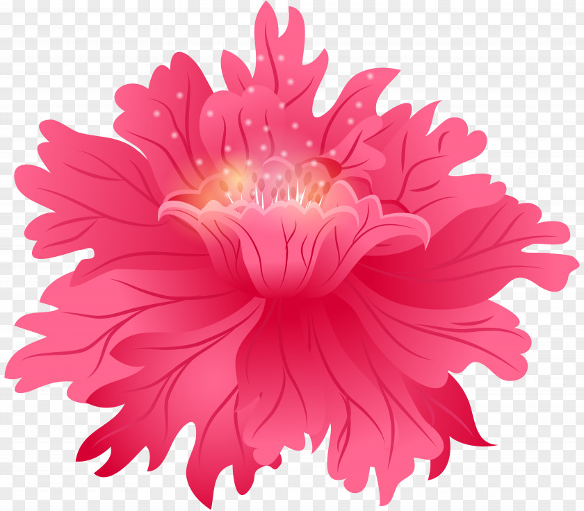 Red Flower Clip Art Image Pink PNG