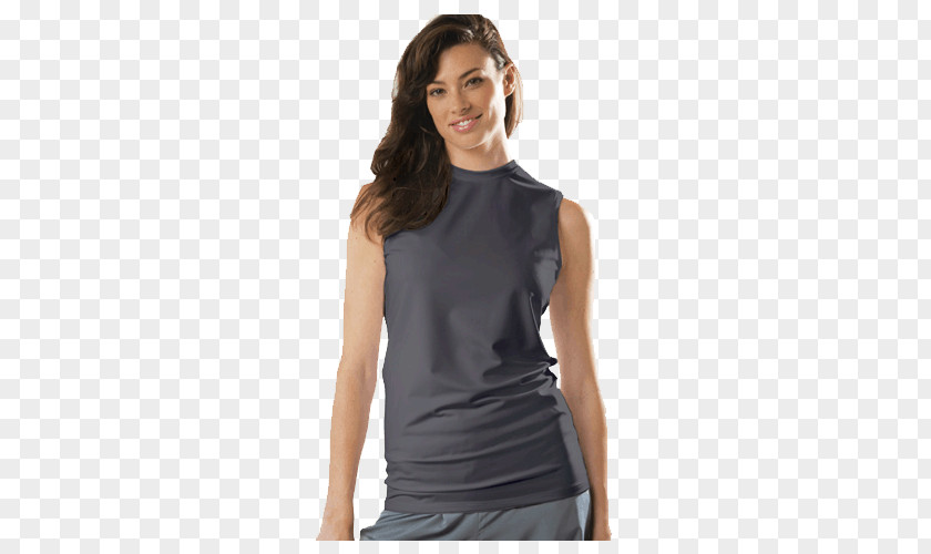 T-shirt Sleeveless Shirt Sun Protective Clothing Crew Neck PNG