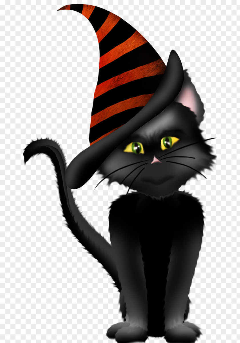Witch Cat Halloween Jack-o-lantern Clip Art PNG