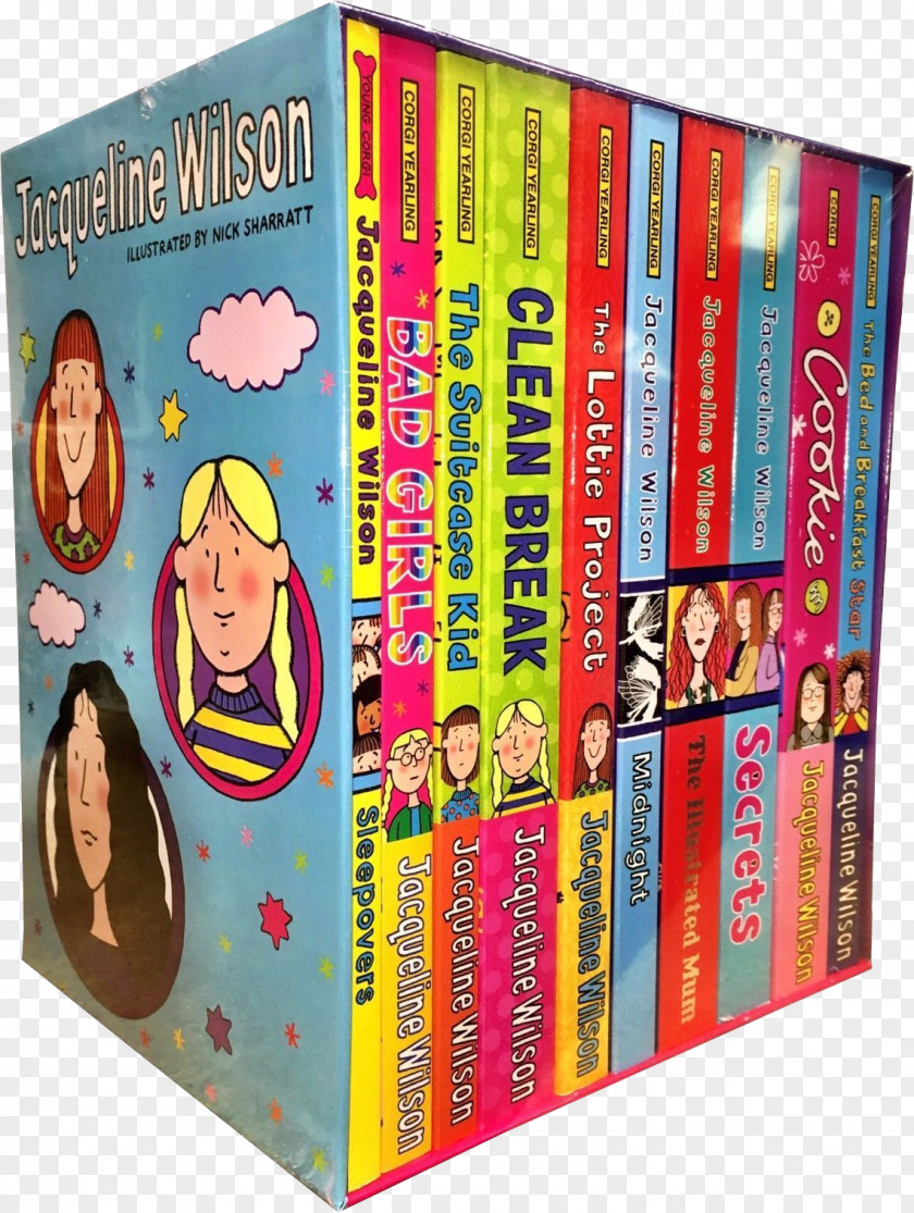 10 Books The Lottie ProjectBook Clean Break Suitcase Kid Midnight Jacqueline Wilson Collection PNG