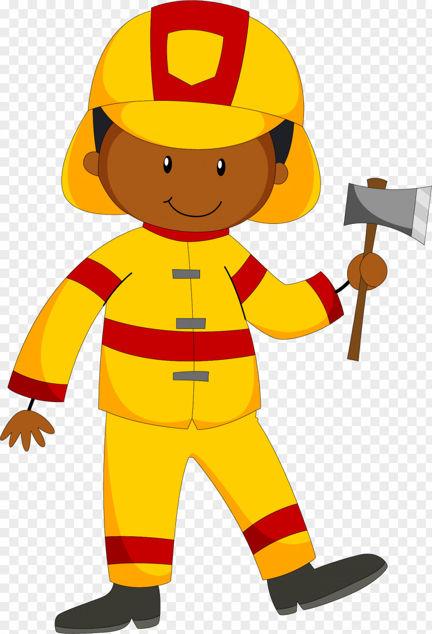 Fireman With A Fire Axe Firefighter Clip Art PNG