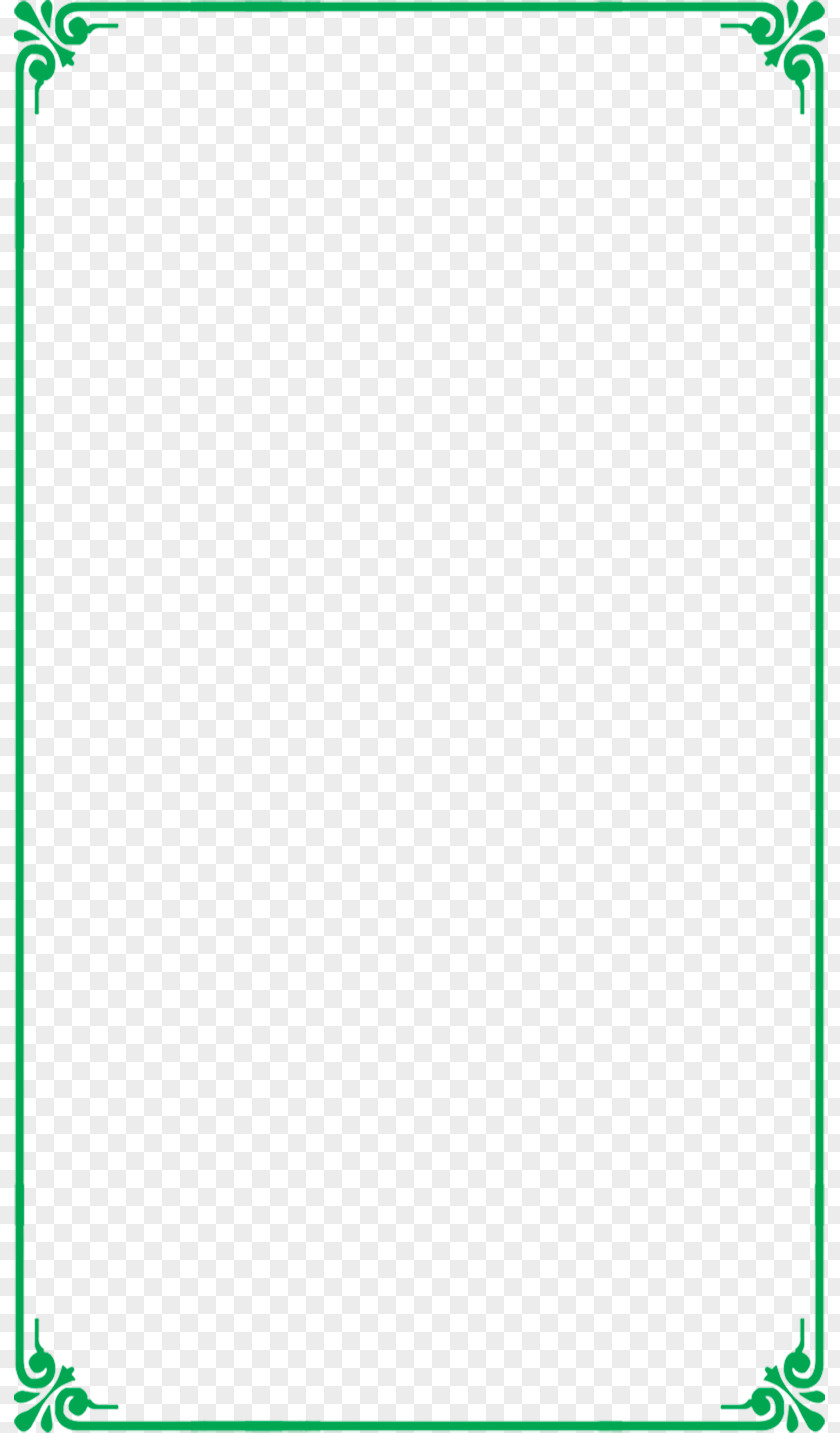 Green Clear Pattern Border Frame Picture PNG