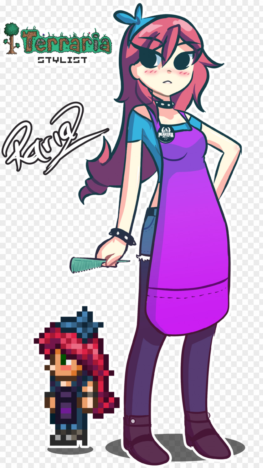 Minecraft Terraria Video Game Non-player Character Fashion Designer PNG