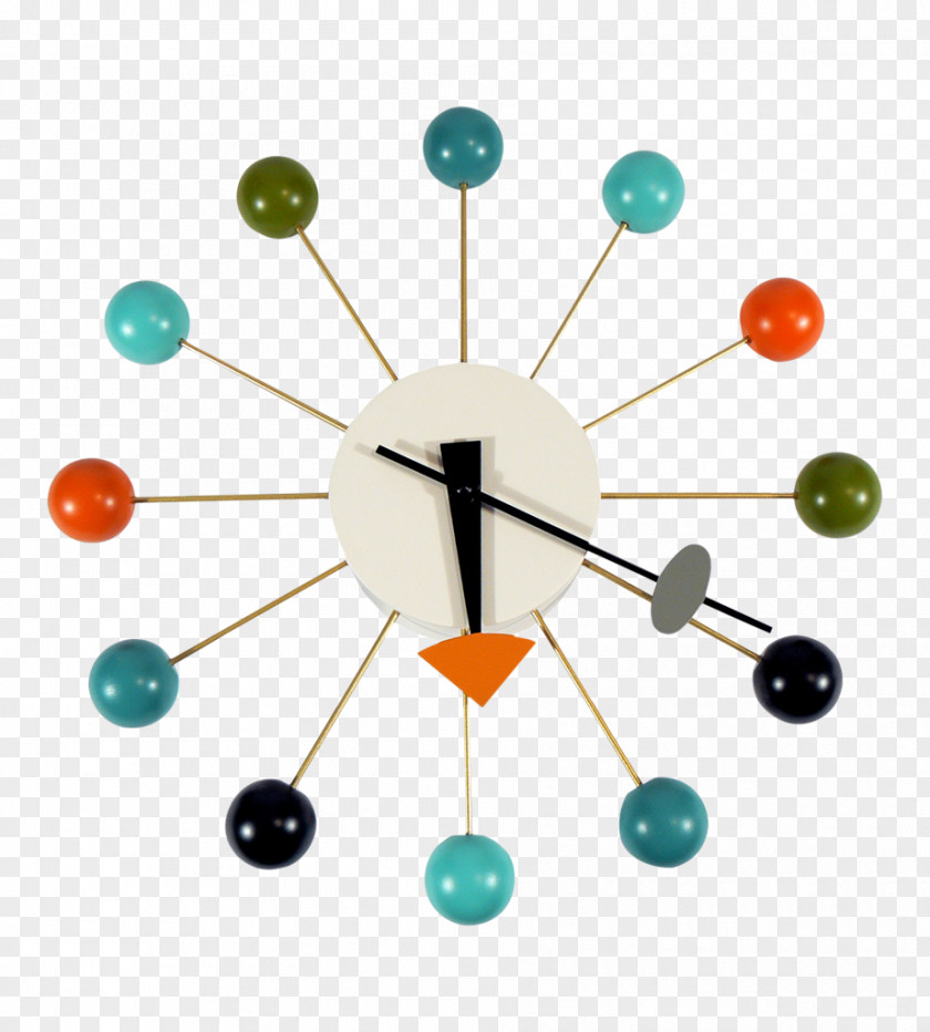 Petal Vitra Rolling Ball Clock Mantel PNG