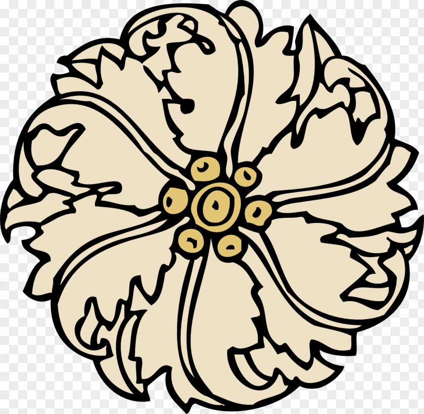 Rosette Architecture Ornament Clip Art PNG