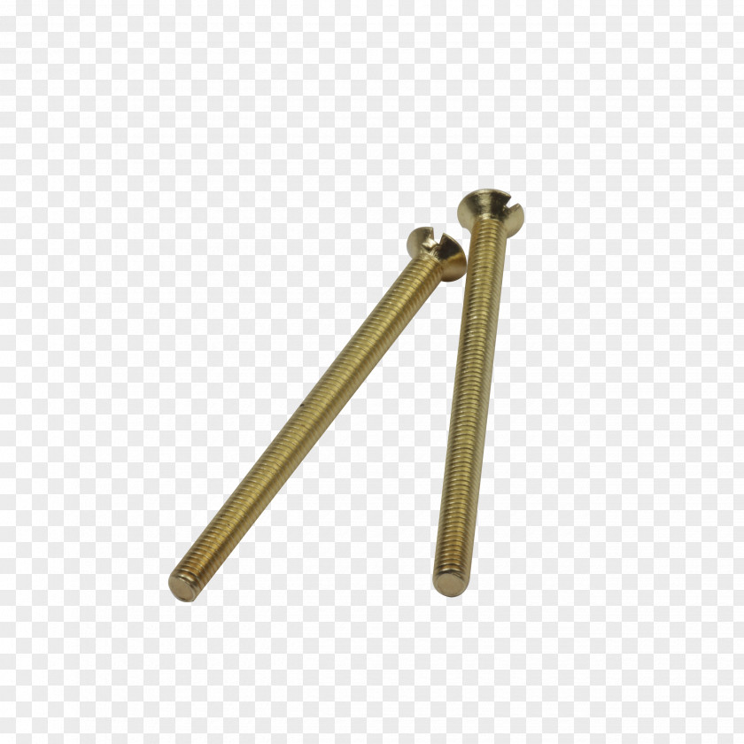 Brass Screw Material Brushed Metal Surface Finishing PNG