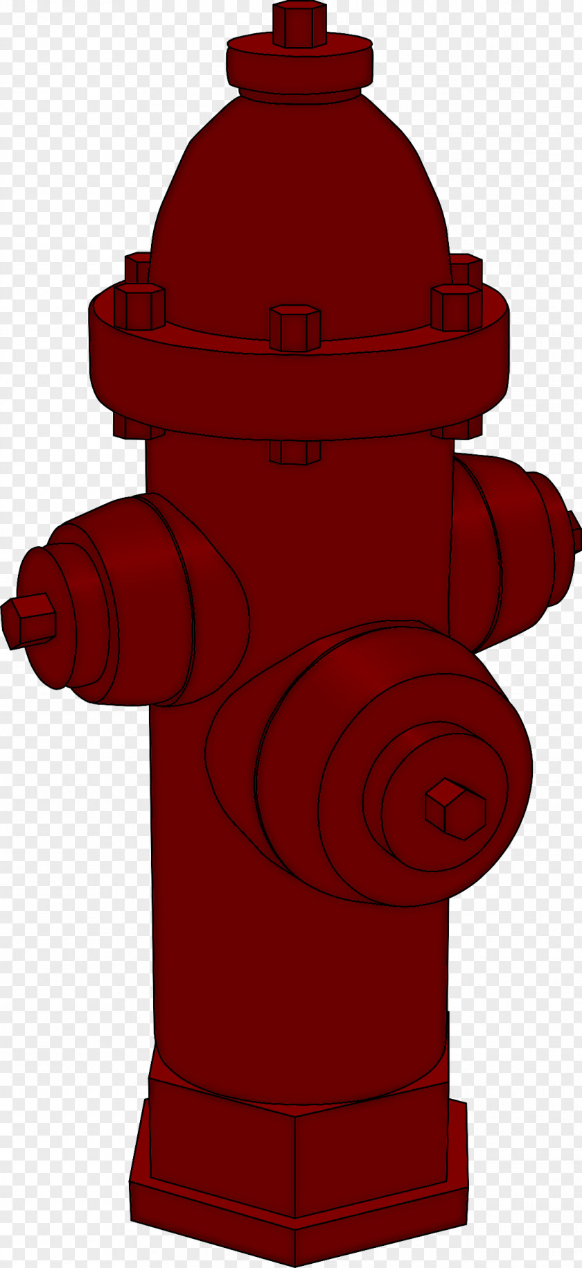 Fire Hydrant Red PNG