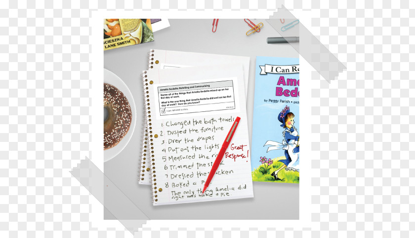 Interactive Writing Notebooks Amelia Bedelia Brand Book Font Product PNG
