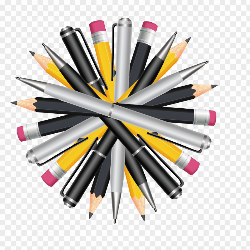 Make Round Pencils And Pens Pencil Marker Pen PNG