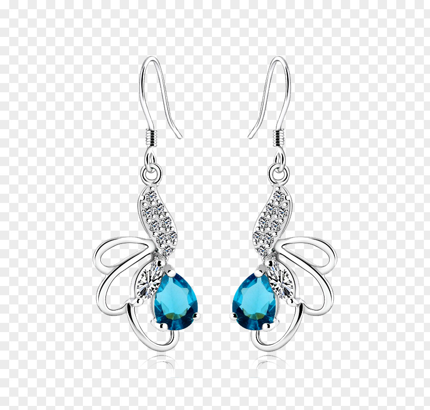 Sapphire Earrings Earring Turquoise Silver PNG