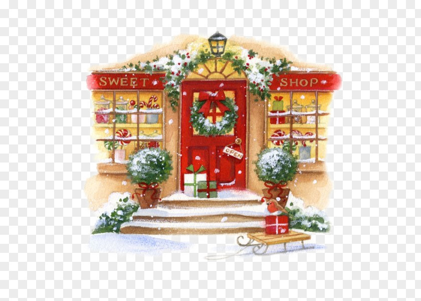 Christmas House Decoration Material New Year Gift PNG