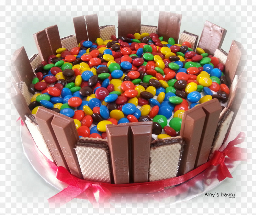 Colored Candy Chocolate Cake Birthday Torte Dessert PNG