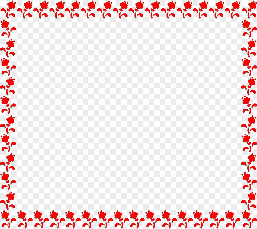 Red Line Pattern Rectangle Heart PNG