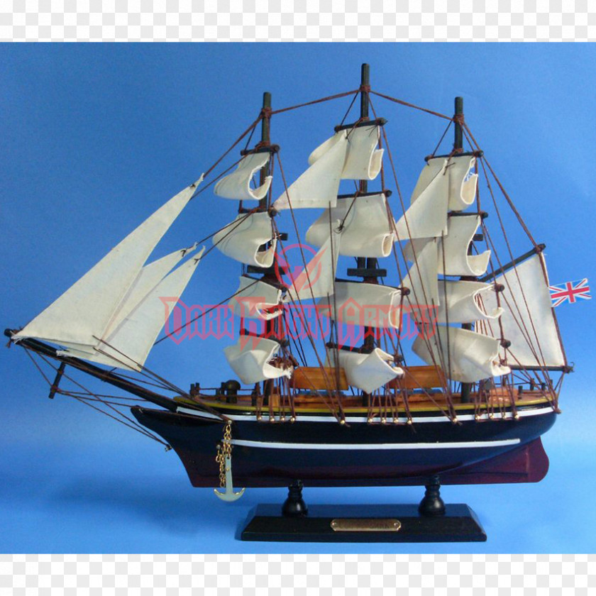 Ship Cutty Sark Wooden Model Clipper Sailing PNG