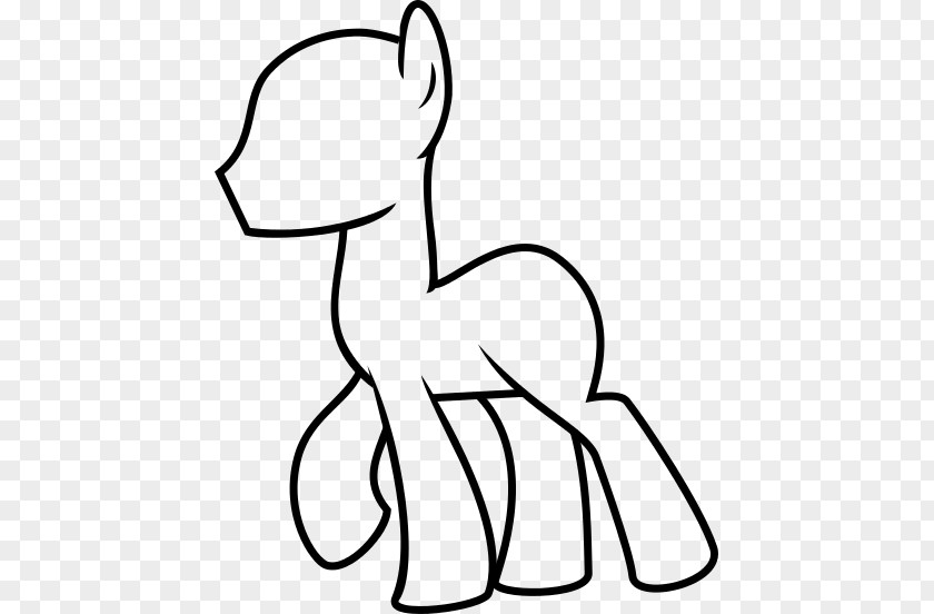 Horse Pony Drawing Line Art PNG