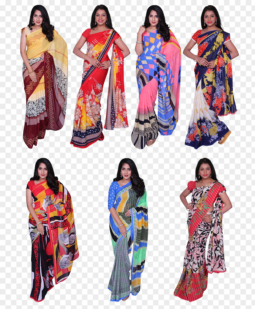 Sarees Online Shopping Georgette Sari Dress Textile Kimono PNG