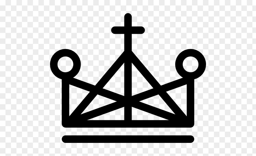 Triangle Icon Cross And Crown Christian PNG