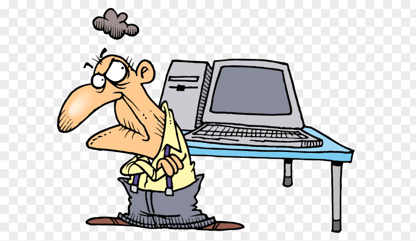 Angry Old Man Computer Virus Tablet Computers Technical Support Clip Art PNG