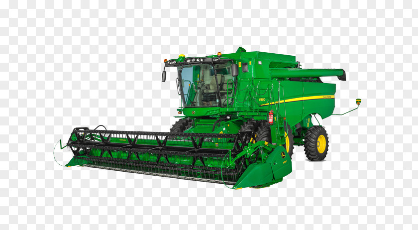 Combine John Deere Harvester Machine Farm Tractor PNG