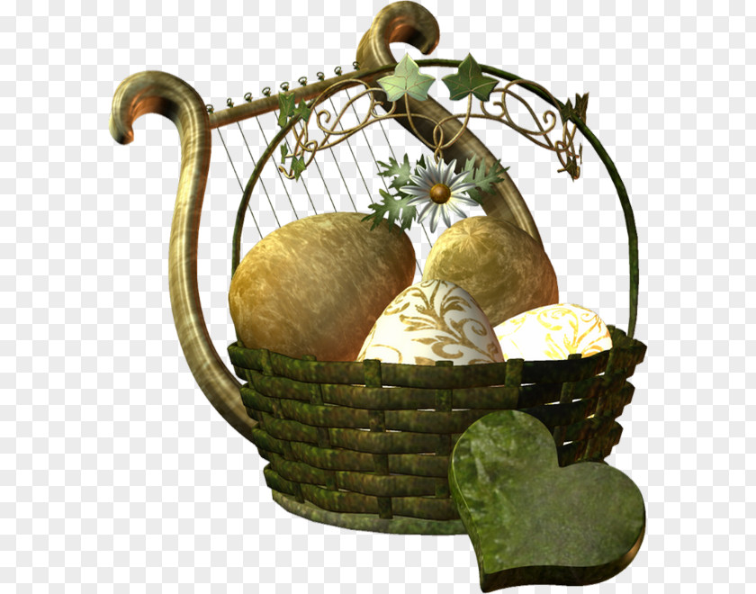 Egg Food Gift Baskets Easter Basket PNG