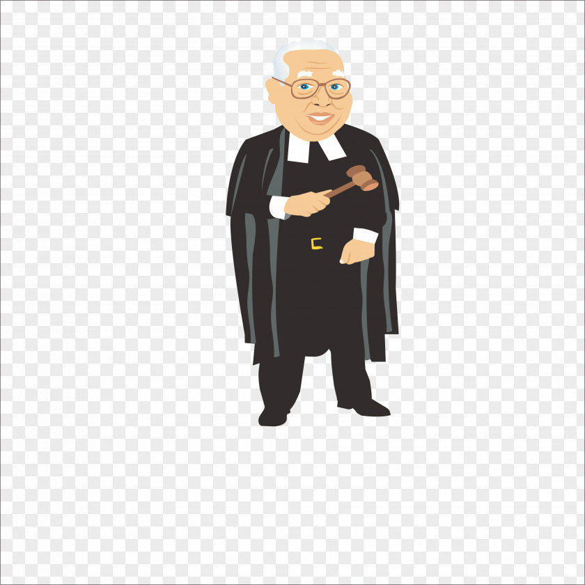 Flat Lawyer Judge Icon PNG