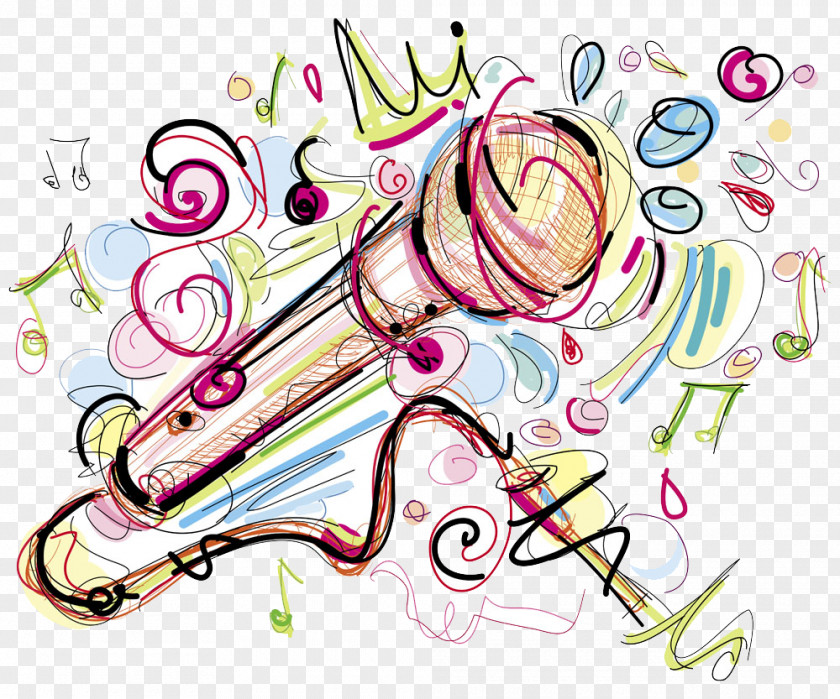 Microphone Vector Musical Instrument Drawing PNG